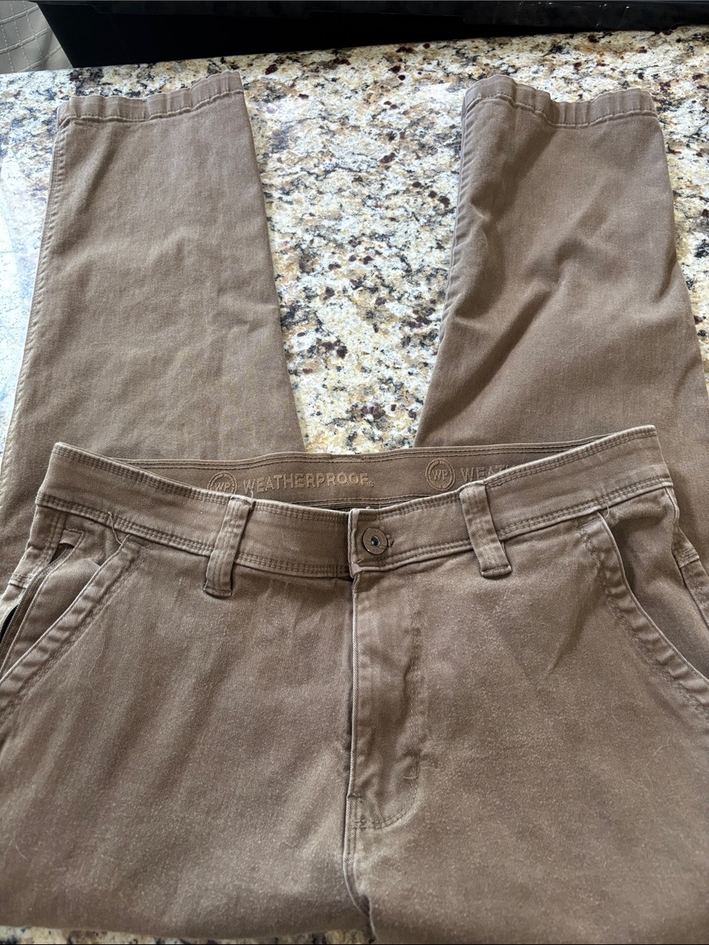 Weatherproof Men's Tan Chino Pants